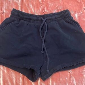 Aeropostal Black Sweat Shorts